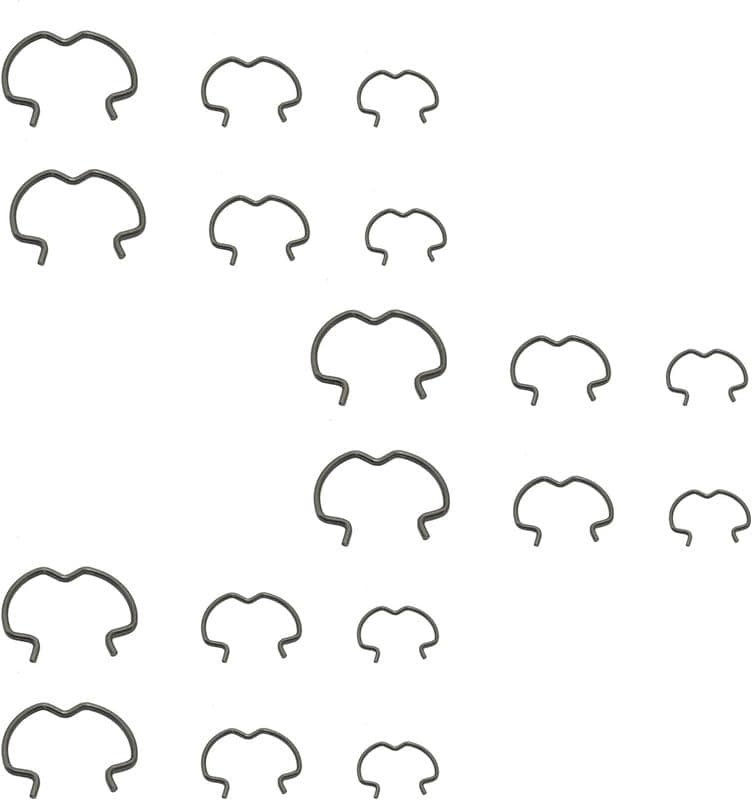18 PCS 800-801 Quick Connector Clips, 6-3/8'', 6-1/2'', 6-5/8'', Transmission Cooler Line Clips, 3 Different Size