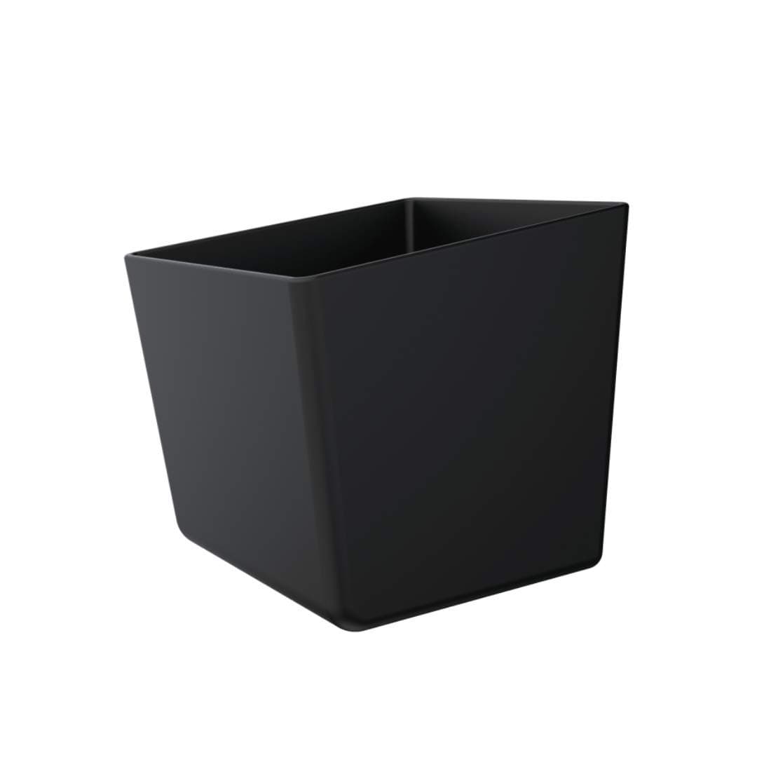 DEZCTOPD-Board Container Organizer Accessories, 4-Inch Cubicle Bin, Quick-Mount for Bifrost Series Computer Desk Home Office Table Declutter Storage, ABS Plastic with Steel Fasteners, Black