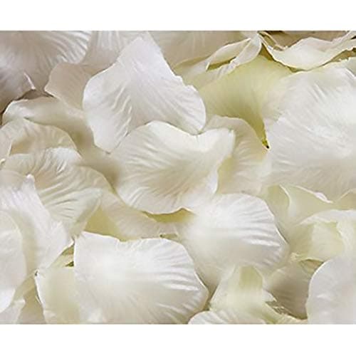 1000 pieces artificial silk flower petals - White