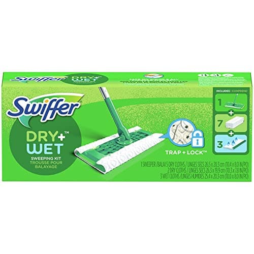 Swiffer PG-7631 Sweeper 2-in-1 starter kit for floor cleaners with mop and broom