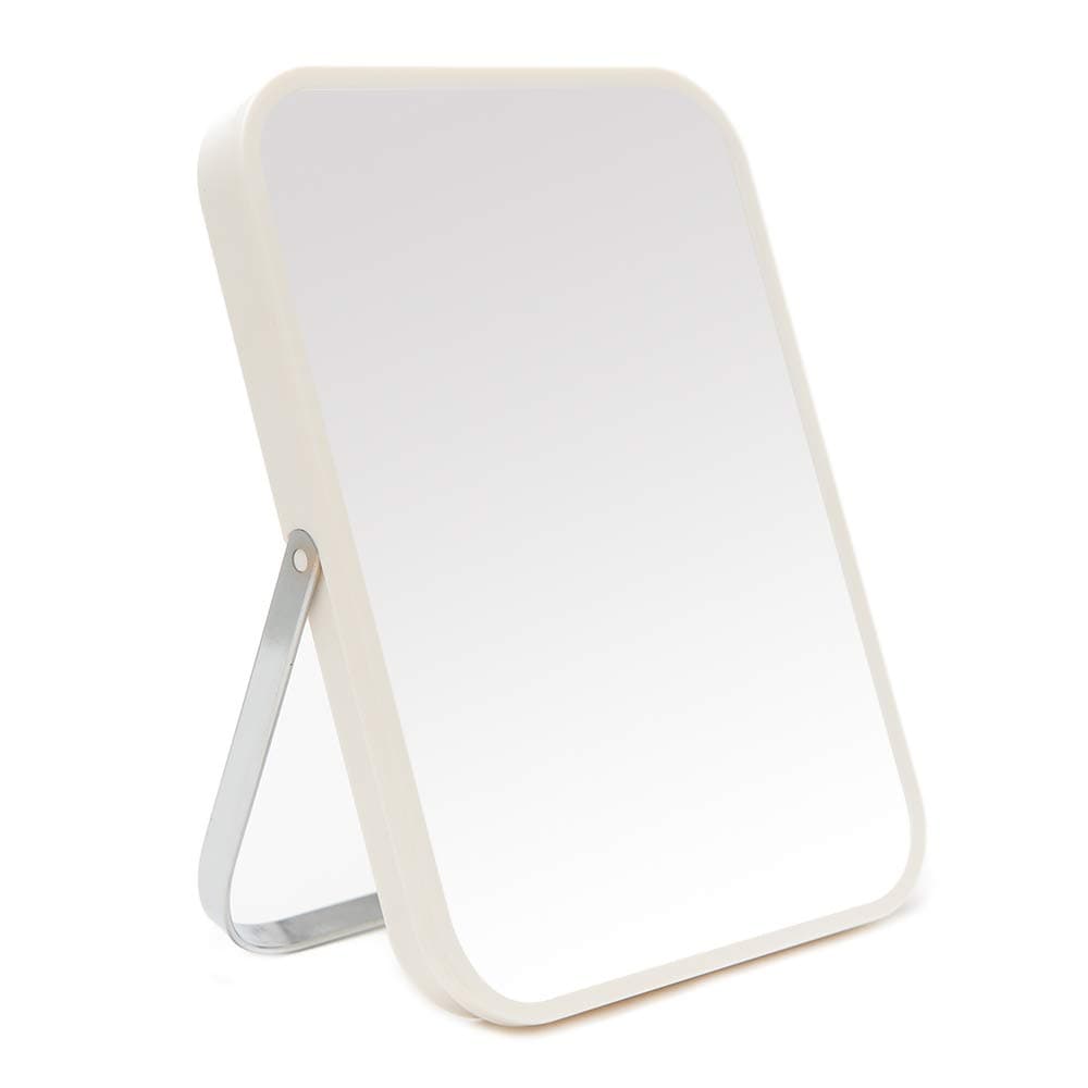 YEAKE Table Vanity Makeup Mirror,8-Inch Portable Folding Mirror with Metal Stand