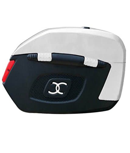 Black and Silver Side Box with Lock and Reflector Bullet Classic 350