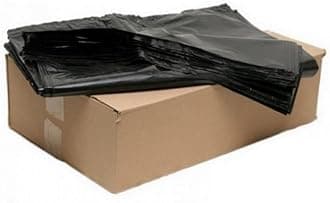 100 Bin Bags 80L (18"x29"x39") Black Bags Extra Strong Bin Bags Black Bin Liners Refuse Sacks for Home Garden Kitchen House Office Caterers Restaurant–Rubbish Garbage Bags