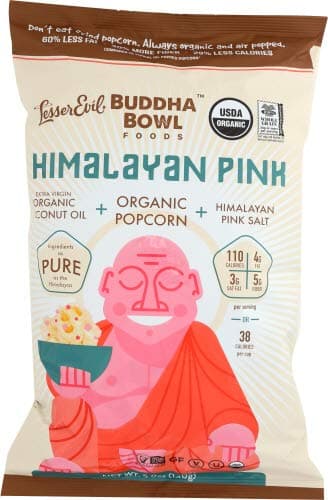 Lesser Evil Popcorn Buddha Bowl Himalayan Pink 5 oz ( Pack of 6)6