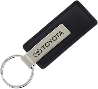Toyota Black Leather Key Chain