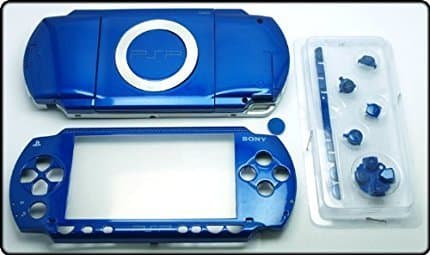 New Replacement Sony PSP 1000 Console Full Housing Shell Cover with Button Set -Blue