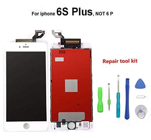 For iPhone 6S Plus LCD Display Touch Digitizer Screen Replacement Assembly with Tools Kit BLACK