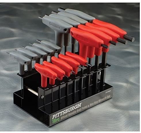 18 Pc SAE & Metric T-Handle Ball End Hex Key Set HFJ14