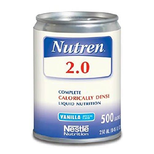 Nutren 2.0 Complete Calorically Dense Liquid Nutrition Vanilla, 24-8.45 oz, Pack of 5