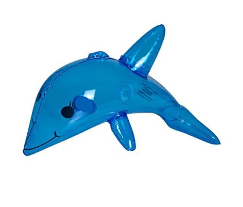 1 Dozen Inflatable Dolphins (Blue) Inflate Dolphin 12 Pack) by toyco