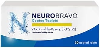 Neurobravo Vitamin B1, B6, B12 Tablets for Nerve Health, Nerve Pain, Numbness, Muscle Stiffness, Muscle Cramp, Impaired Sensation