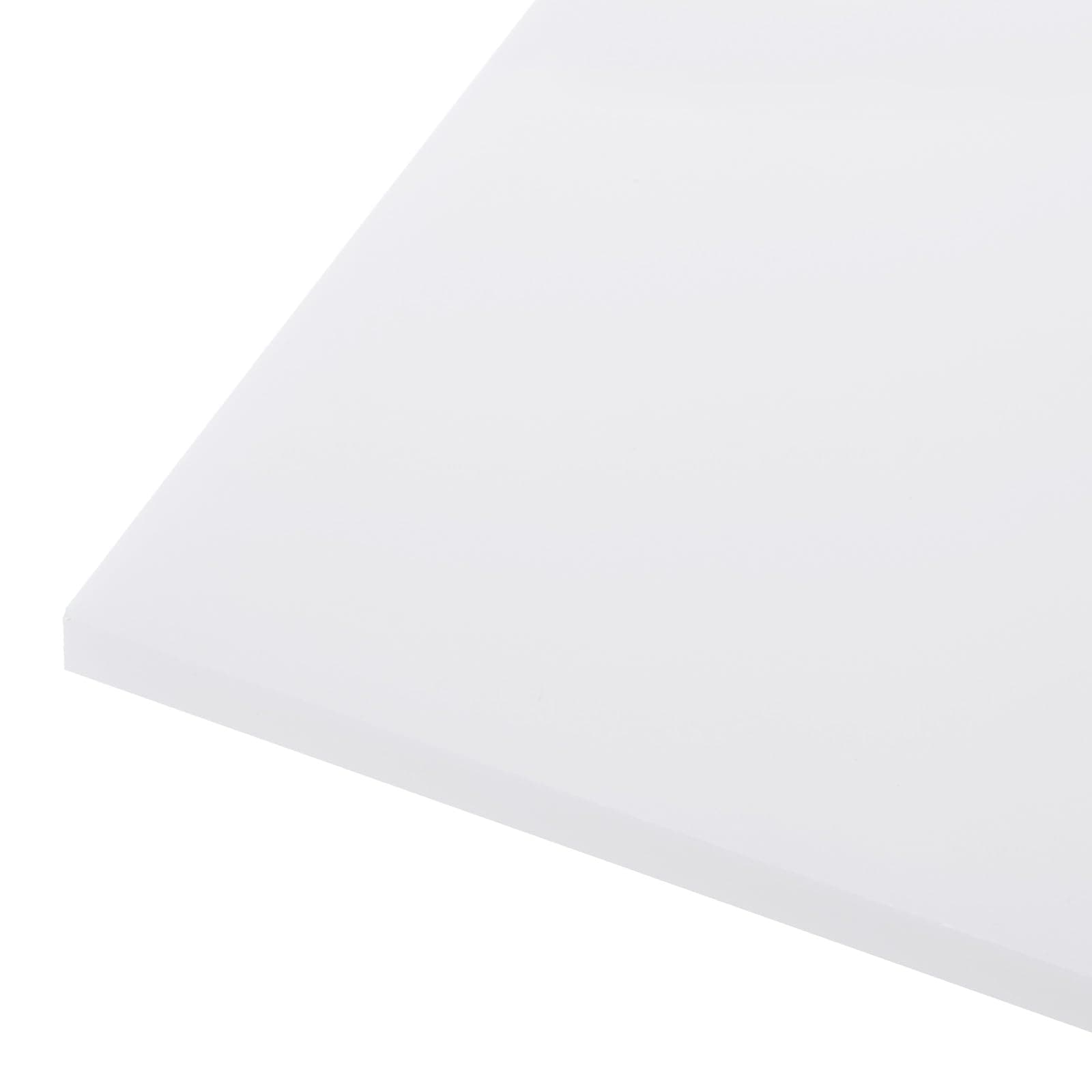 24" x 12" x 1/4" HDPE Plastic Sheet, High Density Polyethylene Sheet Cutting Board White Solid Block, [for DIY, Home Floor]