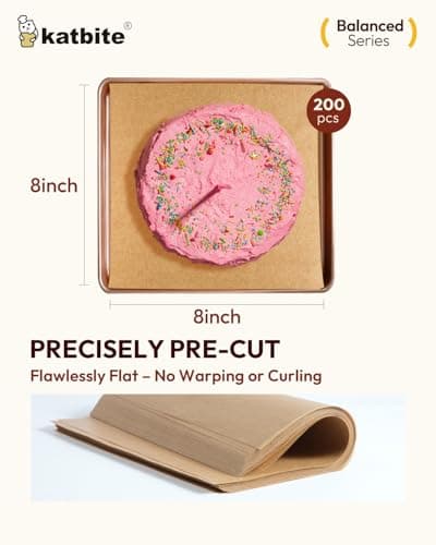 Katbite Parchment Paper Sheets 8x8 in 200 pcs