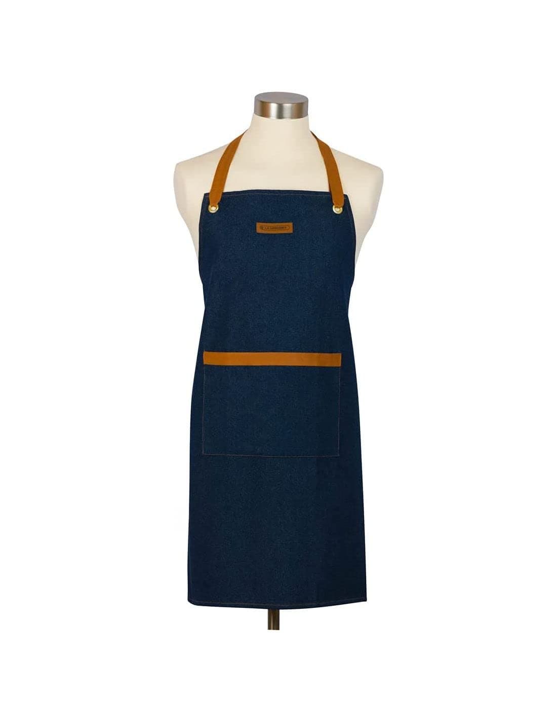 4-Layered Textile Chef’s Apron, Bibbed, Stain Resistant