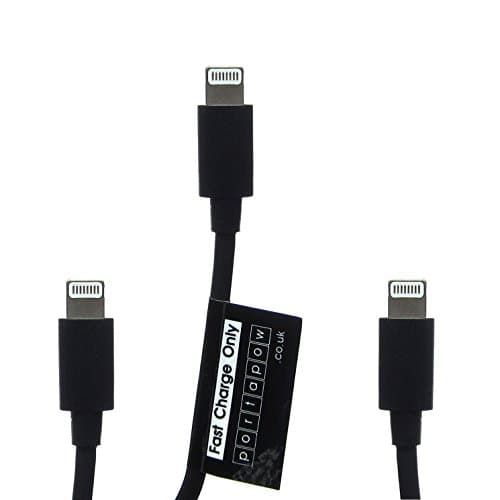 PortaPow Specialized Data Block Lightning USB Cable (2x 5ft + 1x 1ft)