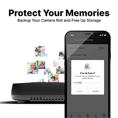 Smart Personal Cloud Storage Device for Data and Media Files, 512GB High-Speed SSD, 6 Core ARM Processor, iOS/Android/Windows/Mac Compatible, Black