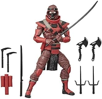 G.I. Joe Classified Series Red Ninja Action Figure Collectible Premium Toy,Multiple Accessories 6Inch Scale,