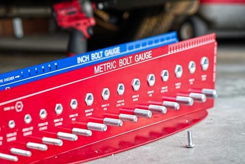 SAE and Metric Bolt Gauges Check a Thread Nut Fastener Size