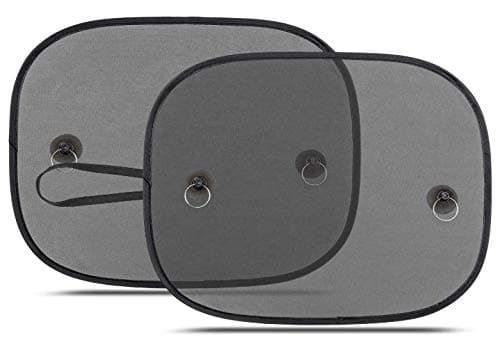 Car Shade for Window Interior Screen Double-Layer Mesh Sun Block, Protect Baby from Sunlight, UV Rays (2 Pcs)