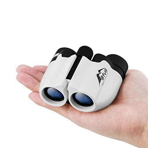 Bfull Binoculars- 10x25 Kids Binoculars Mini Folding Binoculars Compact Binoculars for Adults Waterproof Telescope for Bird Watching, Football Safari Sightseeing, Camping and Travel(Black)