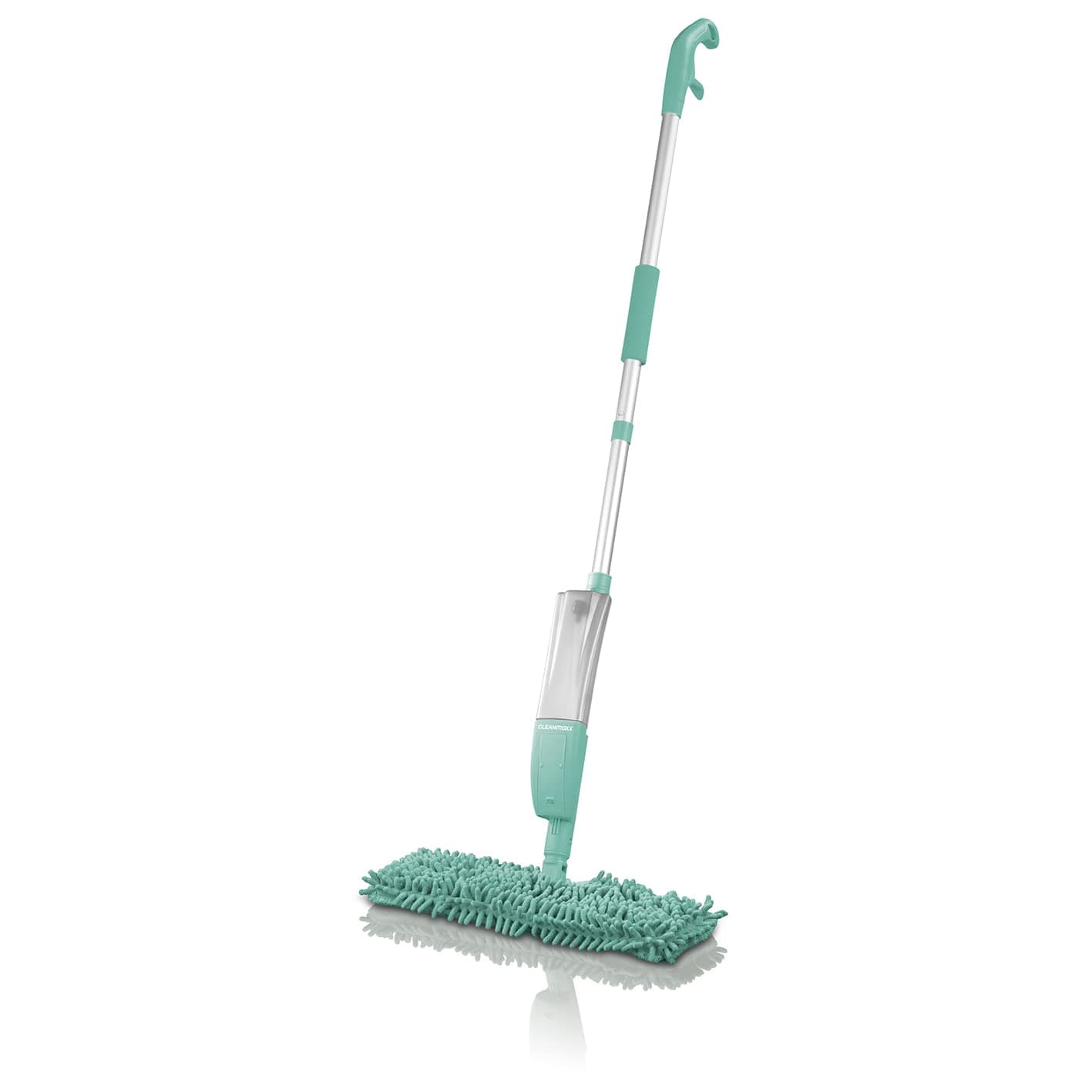 CLEANmaxx Spray Mop | 3 Operations with One Device: Spraying, Cleaning & Wiping | Low Moisture - Also Suitable for Sensitive Floors | With Rotating Mop Head [2x Replacement Cloths Included]