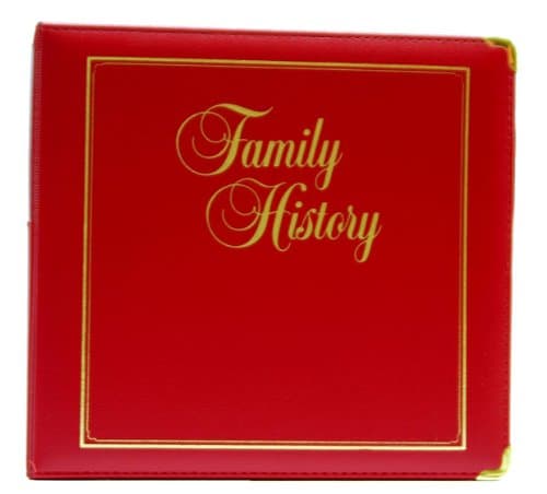 Executive Family History Binder, Red