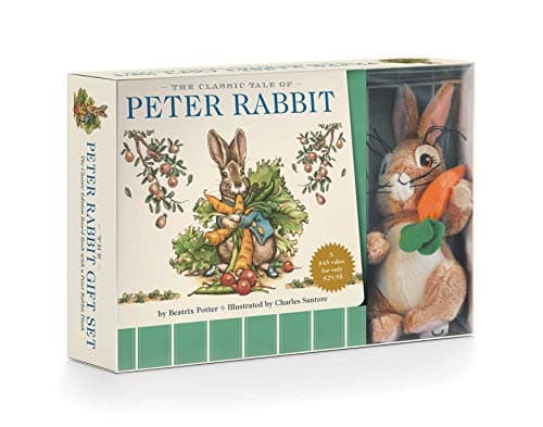 The Peter Rabbit Plush Gift Set: The Classic Edition Board Book + Plush Stuffed Animal Toy Rabbit Gift Set (Fun Gift Set, Holiday Traditions, Beatrix ... Books, New York Times Bestseller Illustrator) Board book – March 21, 2017