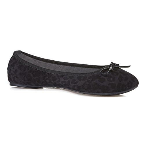 Cece Black Leopard Foldable Shoe, by Butterfly Twists, (US - 10) (EU - 41)