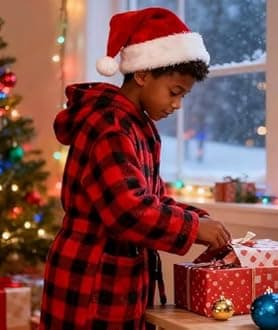 Boys Fleece Robe Hooded Toddler Soft Bathrobe Pajamas Sleepwear for Kids Girls 2-16 Years