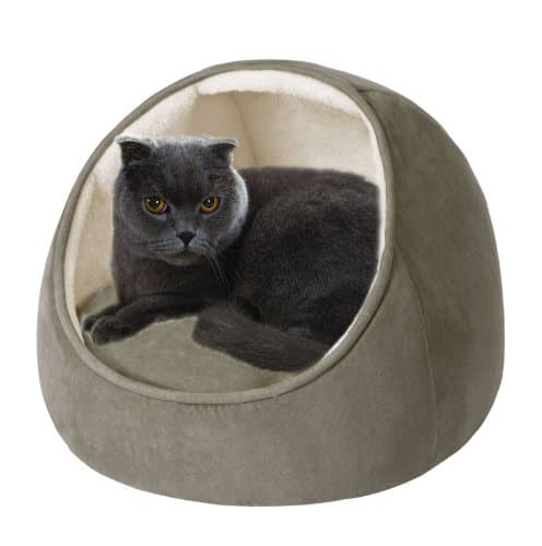 Hooded Snuggler 17-Inch Cat Bed, Multi