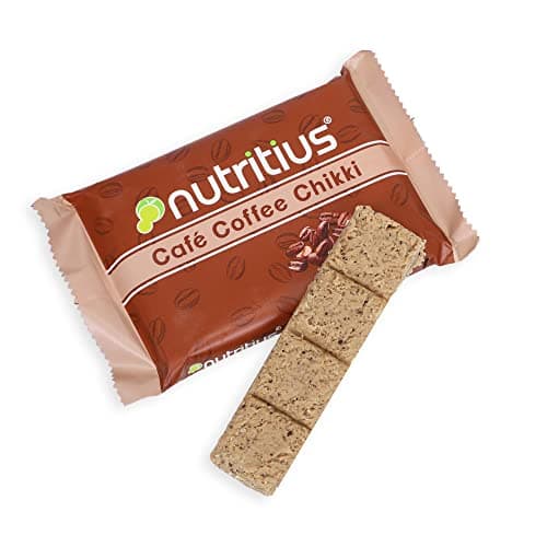 Nutritius Cafe Coffee Premium Soft Chikki 120 grams (Pack of 6) | Coffee Lovers | Filter Coffee | No Preservative Colour or Flavours