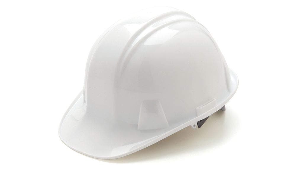 Safety Products HP14110 Sl Series 4 Pt. Ratchet Suspension Hard Hat, White