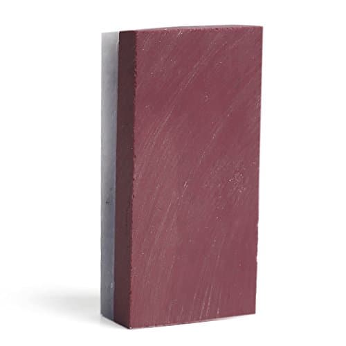 Natural Ruby and White Agate Stone Double-Sided Grindstone Fine Grinding, Polishing, Sharpening