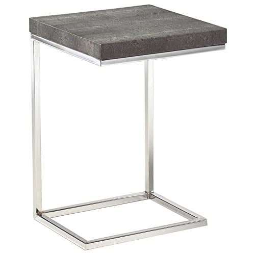 Reual James Metropolitan Work Table, Charcoal Shagreen