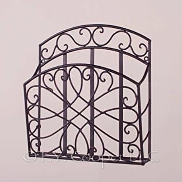 Wrought Iron Single Magazine Rack - Andria