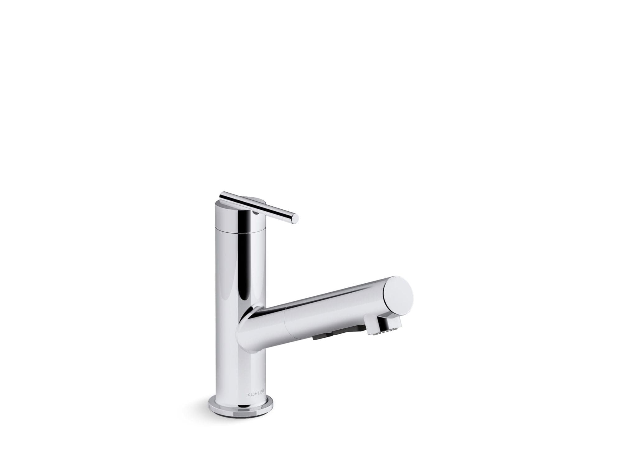 KOHLER 22976-CP Crue Pull-Out Kitchen Faucet, Pull Out Sprayer, Single-Handle, Pull Out Utility Faucet, Polished Chrome