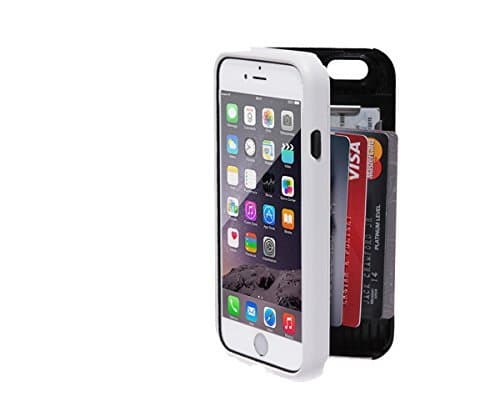 iPhone 5/5s/SE Case & Wallet - Card/ID Holder White by New Wallet