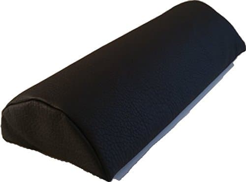 Insula Sana MASSAGE-EXPERT Half Roll Positioning Roll Neck Rollle Faux Leather Cover (70 x 15 x 7.5 cm, Dark Grey)