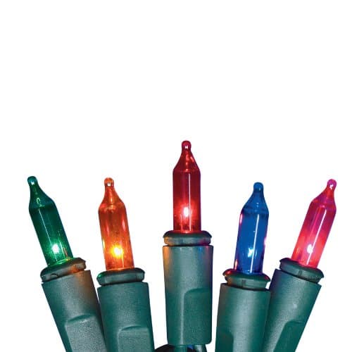 Holiday Living 50-Count 10.2-ft Constant Multicolor Mini Plug-in Indoor/Outdoor Christmas String Lights