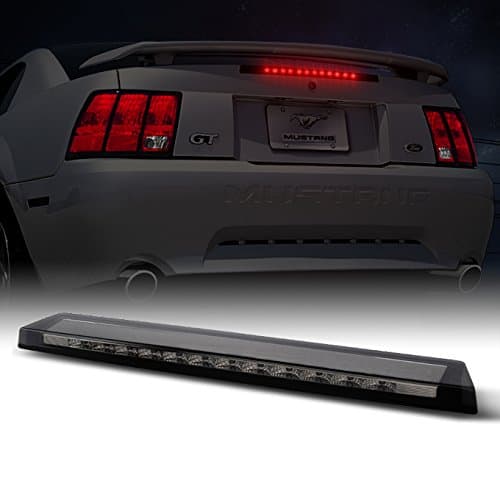 AKKON - For Ford Mustang LED Replacement 3rd Brake Tail Light Rear Third Trunk Cargo Lamp Smoke