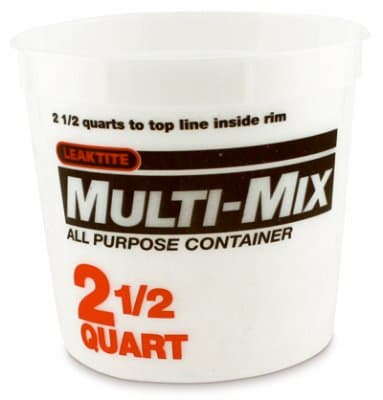LeaktiteClear 2.5 qt. Plastic Bucket