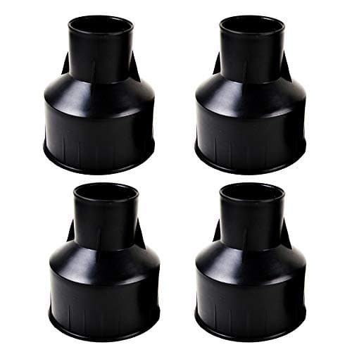 CNBRIGHTER Embedded Parts, Plastic Horn Shape,Black Built-in Fitting,Waterproof Outdoor/Indoor Preembedded Inserts,for LED In-Ground/Step Stair/Underwater Swimming Pool Lights,4 Pack (L-Φ142)