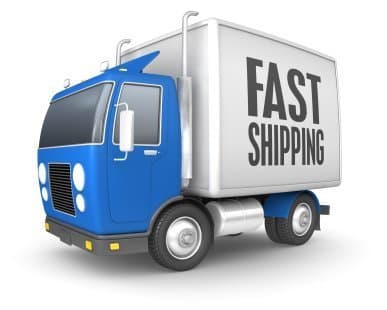 Fast shipping fees for the item