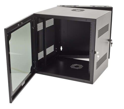 OR-DCW192424P-B - Ortronics 19U DataCab Wall Mount Cabinet 24"W x 24"D x 35.75"H, Plexiglass door, Basic Black