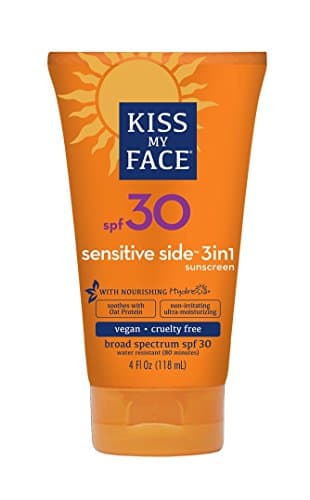 🏆Premium Pack Sunscreen Sensitive Side 3 in 1 with Oat Protein Complex, SPF 30 Sunblock, 4 oz Tube