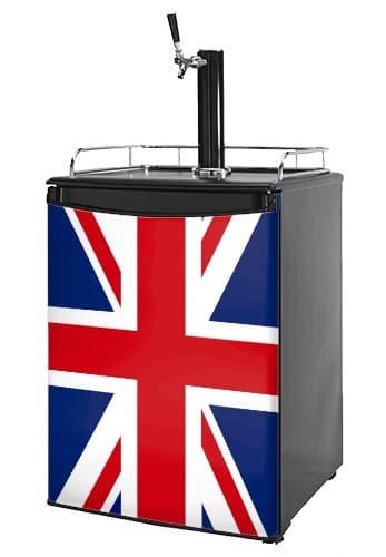 wallthatwallthat Kegerator Skin - Union Jack 02 (fits Medium Sized Dorm Fridge and kegerators)