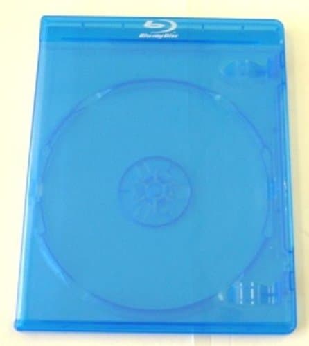 Yens Single Blu-Ray Case with Moulded Blu-Ray Logo 25BD1, 25 Piece