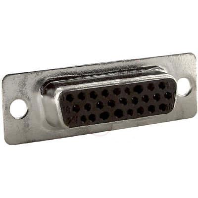 Northern Technologies D3E26STS, Connector, d-sub, high Density Receptacle, 26 Solder Cup Socket Cont(Size 15 Shell)