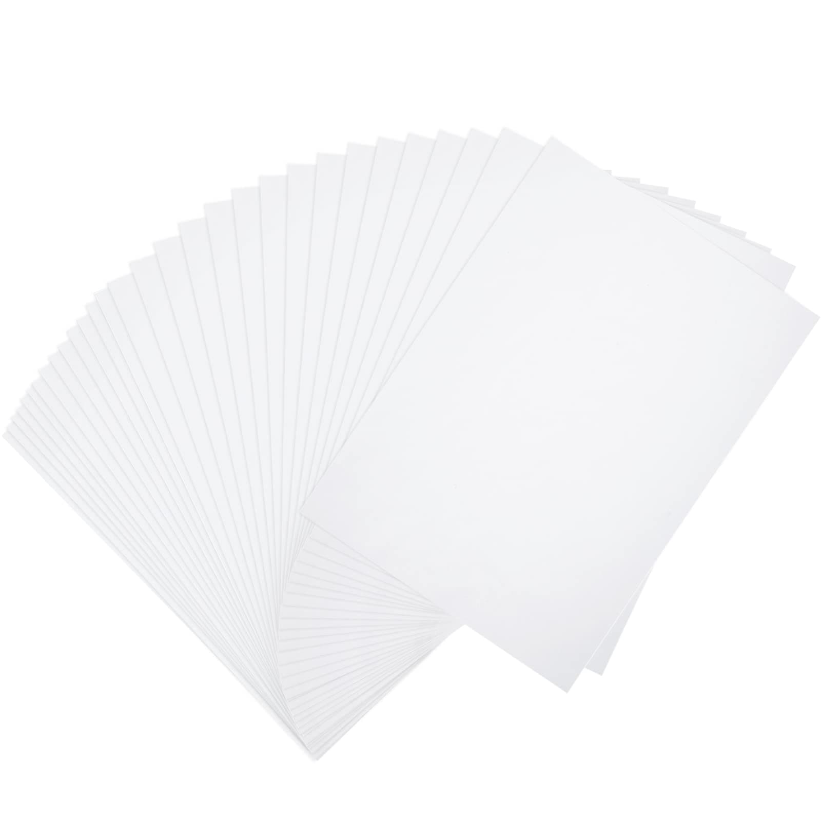 Outus 30 Pack Carbon Papers for Tracing, Graphite Carbon Copy Tracing Paper for Canvas Wood(8.5 x 11 Inch,White)