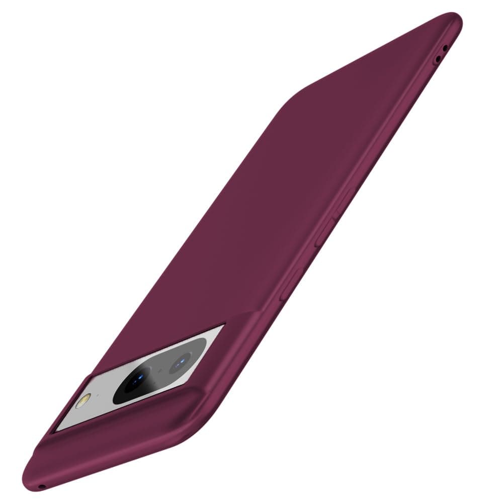 X-level for Google Pixel 8 Case Ultra-Thin Slim Fit [Guardian Series] Phone Cases Soft Flexible TPU Matte Finish Coating Grip Light Protective Cell Phone Back Cover for Pixel 8 2023-Wine red